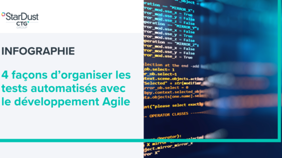 Infographie - 4 façons d'organiser les tests automatisés avec le développement Agile